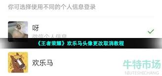 解锁欢乐马头像王者荣耀欢乐马头像快速解除指南